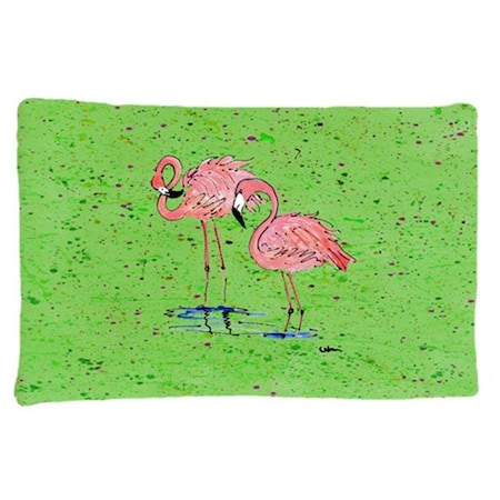 Carolines Treasures 8567PILLOWCASE 20.5 X 30 In. Flamingo Moisture Wicking Fabric Standard Pillow Case